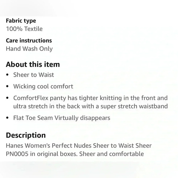 🆕➕size Hanes Premium  Bronze Plus Size Pantyhose 5/6X - Picture 2 of 12